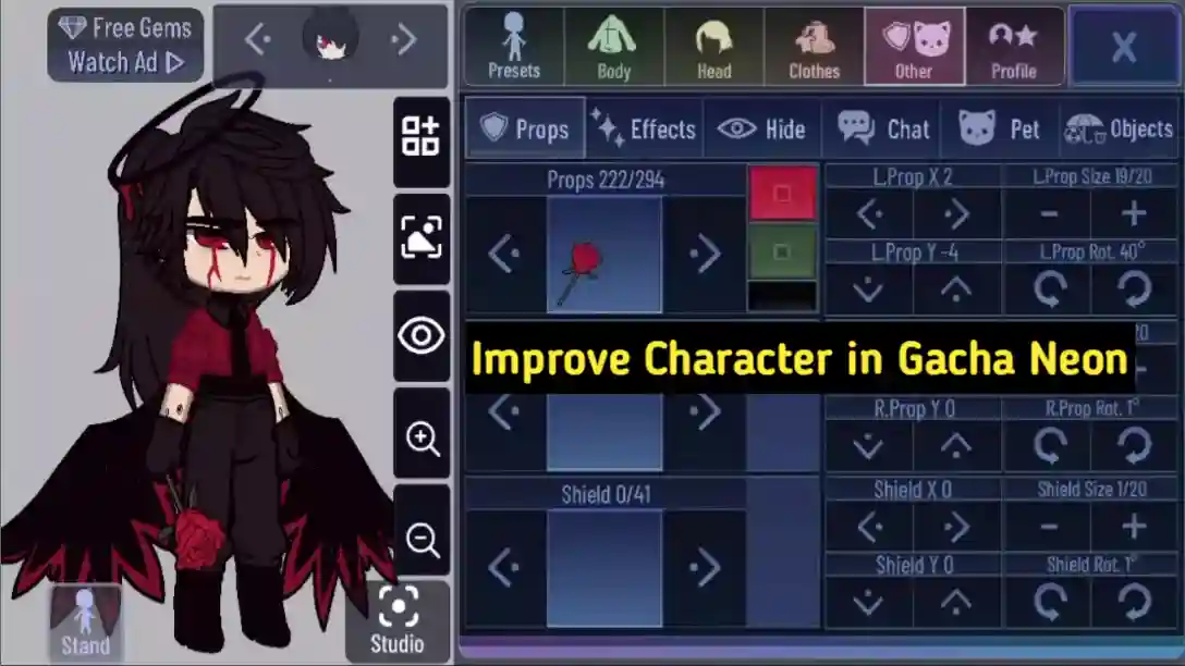 Improve character in Gacha Club
