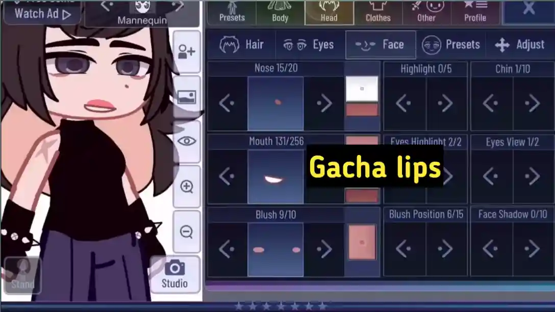 Lips in Gacha Club