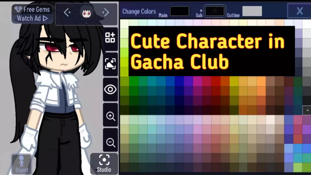 Cute Gacha Club Character