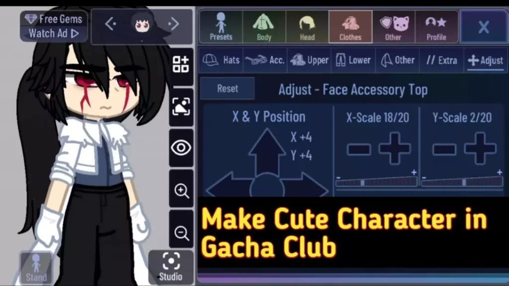 cute gacha club character