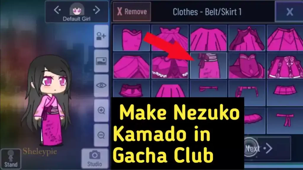 ☆: { KNY } ☁️: How to make Nezuko Kamado In Gacha club ., 3/???