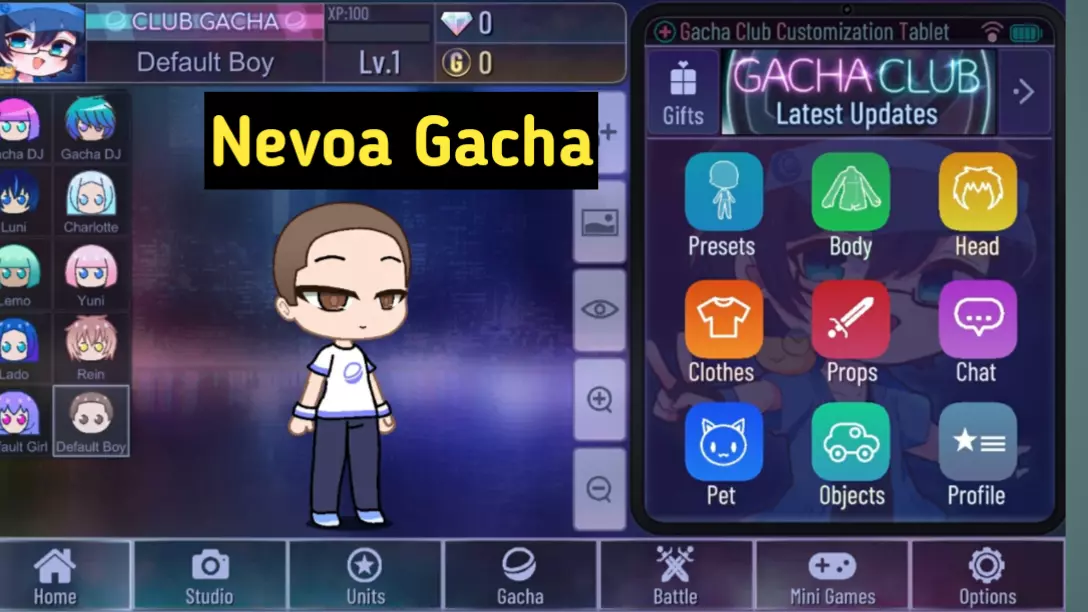 Nevoa Gacha Mod 1.7 APK updated Version for Android ,PC and MacOS Free Download