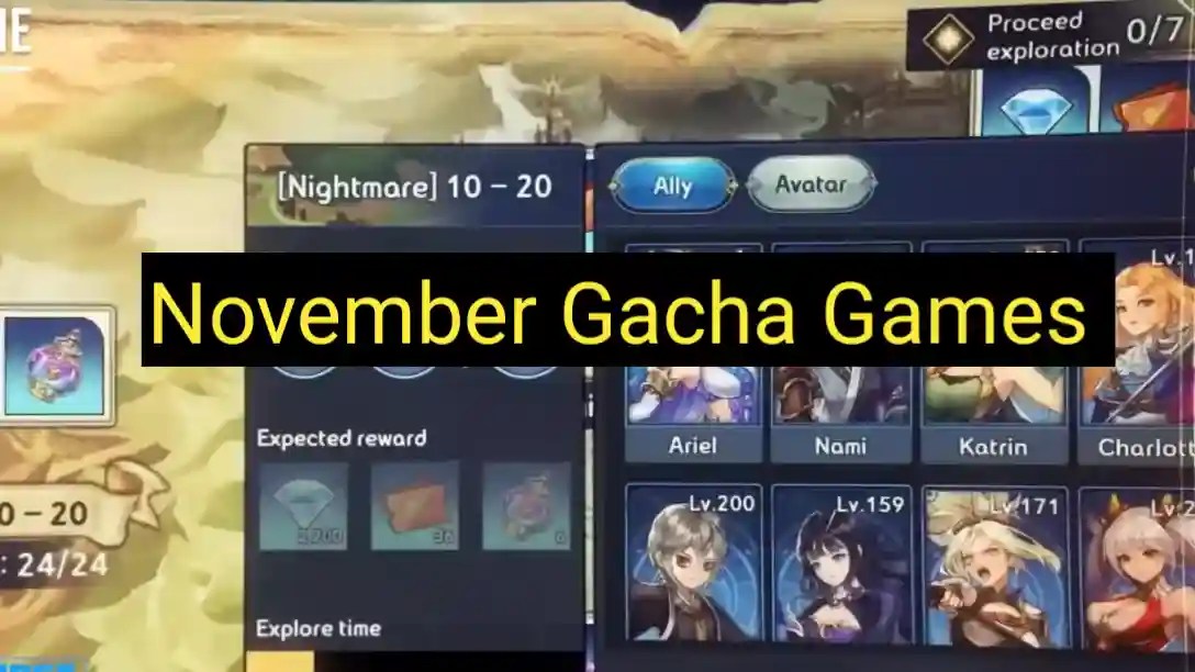 Upcoming Gacha games November